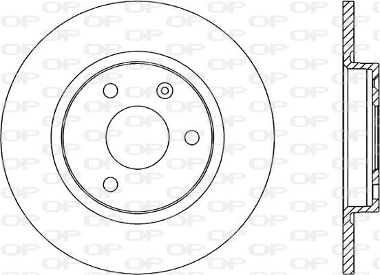 OPEN PARTS Тормозной диск BDA1111.10